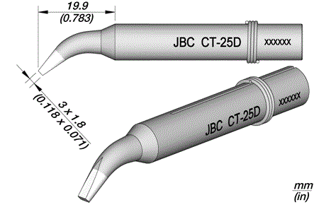 CT-25D Long life soldering Tip