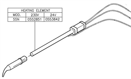 Heating element plusmatic 55N