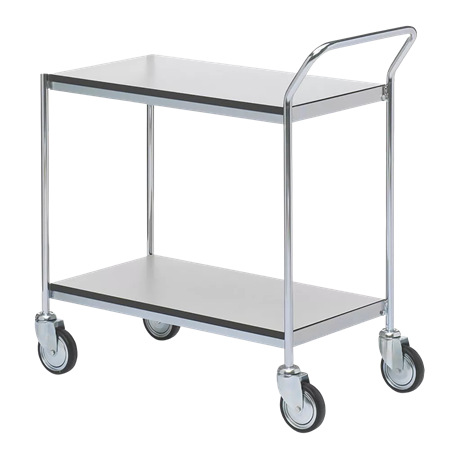 Shelf trolley, ESD, 2 shelves, 1140x460