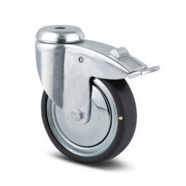 Swivel Castors with total lock, 100 mm, ESD