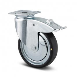 Swivel Castors with total lock 125mm, ESD