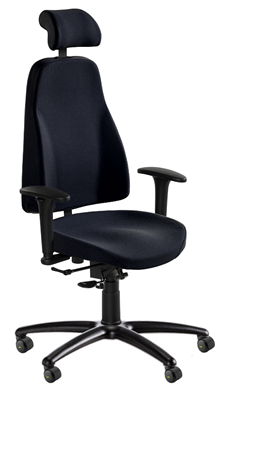 ESD chair, armrests, black