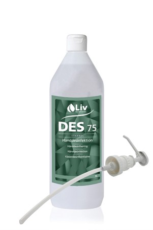 Hand desinfection 75, 1L w. pump