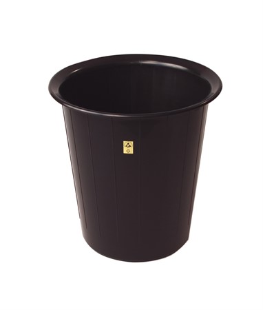 Wastebin ESD, 14L, Round, Black