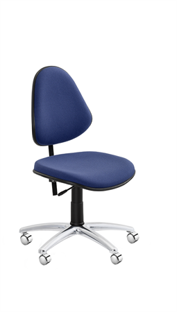 Chair, 4004 ESD, pear shaped back, blue