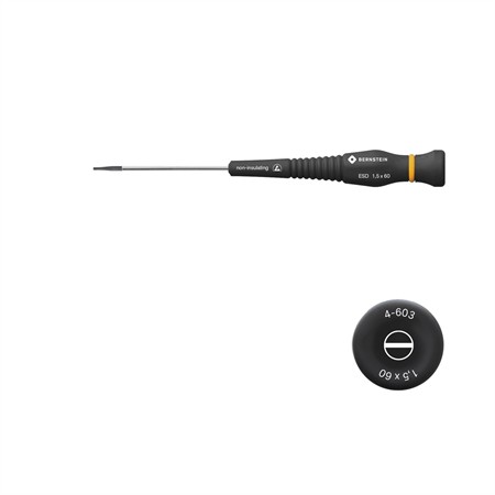 ESD screwdriver slot blade 1.5x0.25x40mm