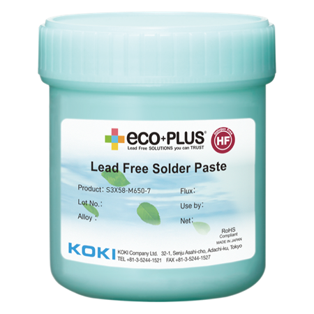 Solder paste HF S3X58-M650-7ECO+PLUS 500gr unleaded, jar