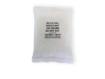 White Silica Gel Desiccant Bags 250g (50pcs)