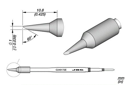 CARTRIDGE BEVEL Ø 1 EL