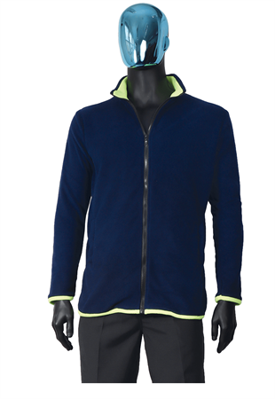 ESD fleece cardigan w yellow inserts