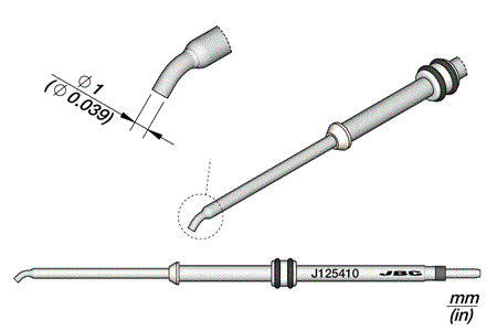 Cartridge Bent Ø 1.0, 45º