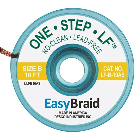 Desoldering Braid LF B, 1,27mmx 3m GOLD 25/pack (LEADFREE)