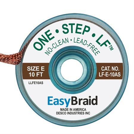 Desoldering Braid LF E, 3,18mmx3m BROWN 25/pack (LEADFREE)