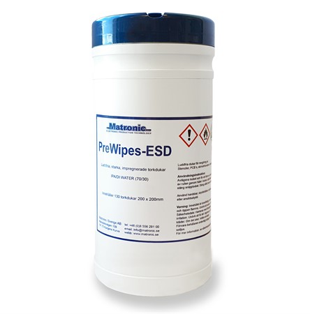 Stencil wipes ESD, 130pcs 200mm x 200m