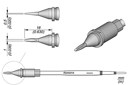 Cartridge Chisel 1 x 0.5