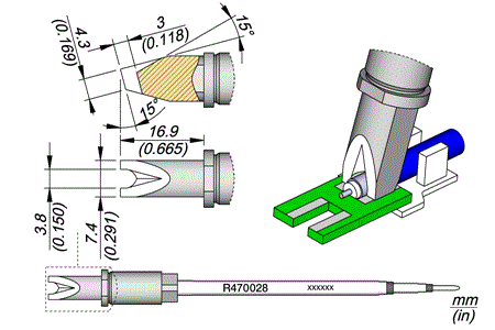 Cartridge Pin / Conector Ø3,8