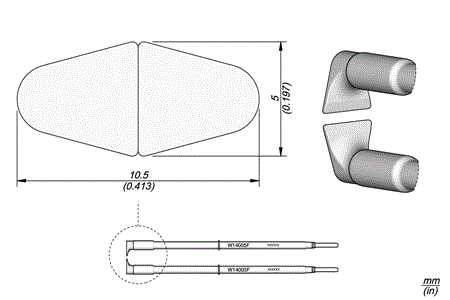 Cartridge W140 flat 5mm