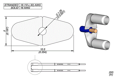 Cartridge 16G, Ø 1.29mm